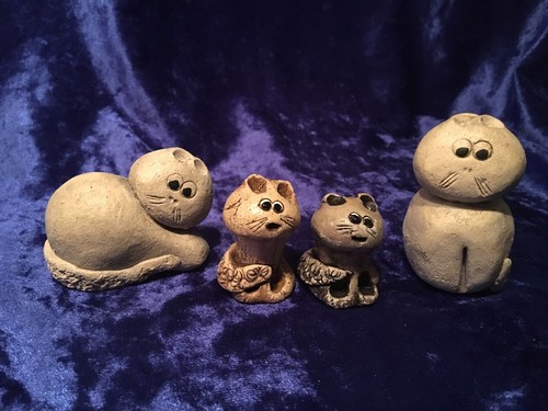 Katzenfiguren 2 große - 4,