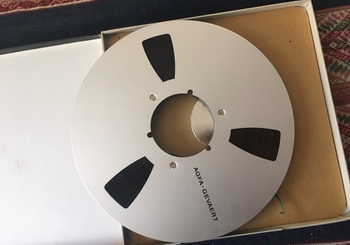 Agfa aluspule mit bandmaterial - agfa,