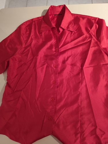 Bluse glänzendes material - bluse,